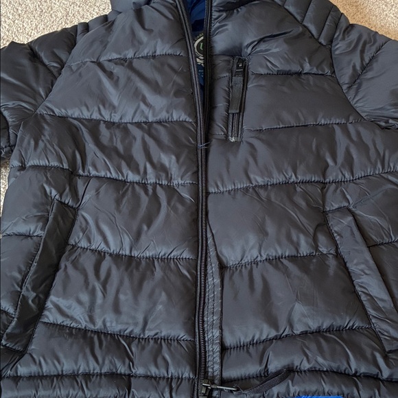 Urban Republic Black and Blue Kids Puffer Jacket - Picture 6 of 7